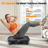 AXV Vibration Plate Fitness Platform Exercise Machine Vibrating Lymphatic Drainage Shaking Full Body Shaker Workout Vibrate Stand Shake Board Sport Gym for Weight Loss Fat Burner for Women Men