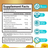 NerveCalm – Natural Calm Supplement | Herbal Blend with Passion Flower, Prickly Pear & California Poppy | Vegan Capsules, Non-GMO, 1 Month Supply | Made in USA
