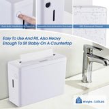 DUTYWORKS Paper Towel Dispenser Countertop, Large Capacity 200 Sheets, Non-Slip Base, Paper Towel Dispenser Compatible with Multifold, Z-Fold Towels, Ideal for Bathroom, Kitchen & Commercial Use