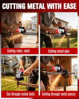 AVID POWER Angle Grinder, 7.5-Amp 4-1/2 inch Electric Grinder Power Tools with Grinding and Cutting Wheels, Flap Disc and Auxiliary Handle for Cutting, Grinding, Polishing and Rust Removal - Red
