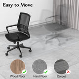Blvornl Office Chair Mat for Hard Wood Floor, Sturdy Plastic Protector Floor Mat for Office Chair, Rectangle Transparent PVC Computer Hard Floor Chair Mat for Desk, Office, Home (Clear, 35.5 X 48in)