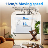 Tosima W5 Window Cleaning Robot, 6400Pa Max Adaptive Suction, Auto-Spray Smart Window Cleaner with Triple Safety System, Intelligent Navigation, Remote Control, for All Smooth Surfaces, White
