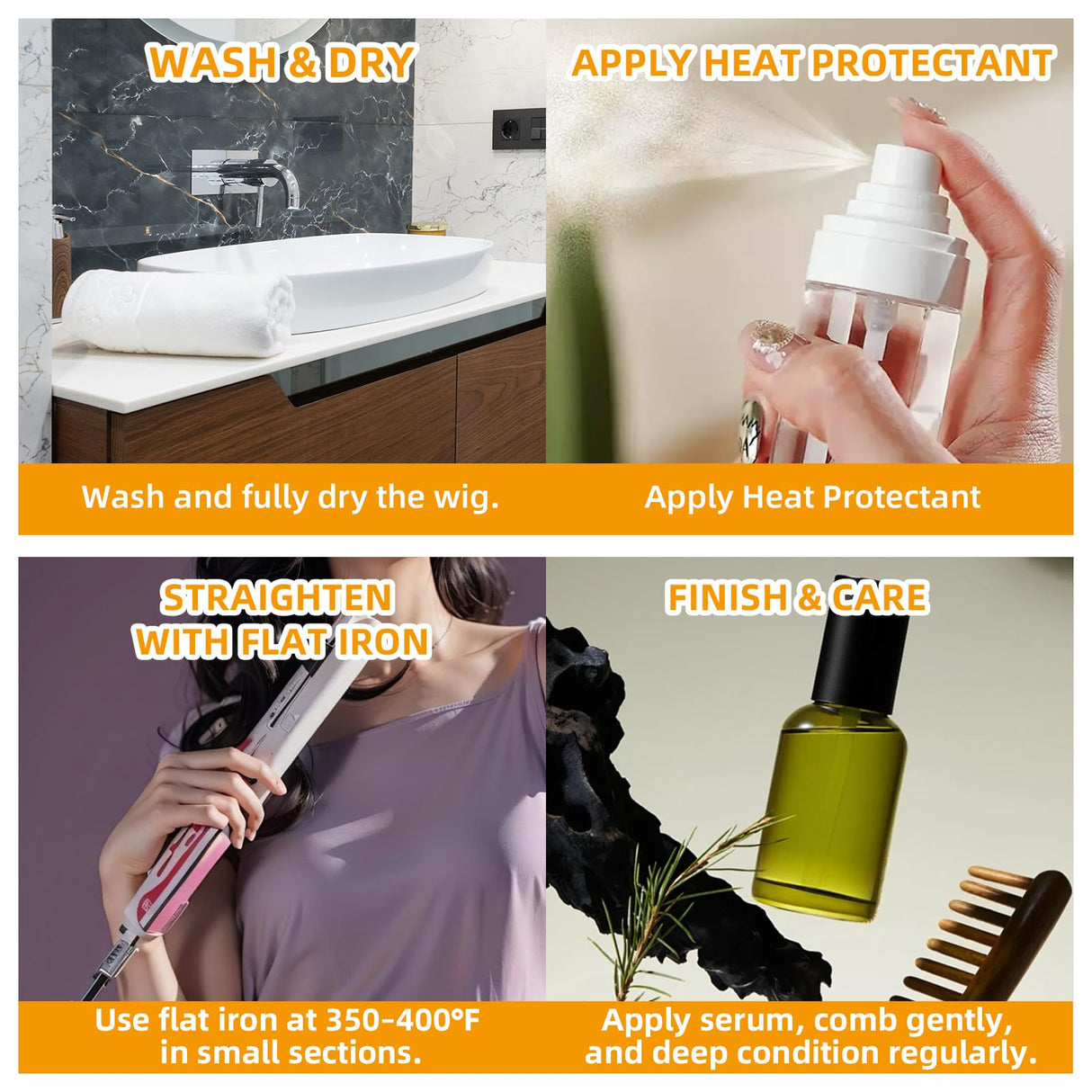 Glowig U Part Human Hair Wig Body Wave for Women Brazilian Remy Upart Human Hair Wig Beginner Friendly No Sew in NO Glue 180% Density Natural Color 20Inch