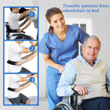 Gait Belt for Seniors, Transfer Belt with Handles, Safety Gate Belt for Elderly Lift Belts Physical Therapy with Quick Release Buckle Standing Aids & Support for Elderly Handicap Patient Care (Black)