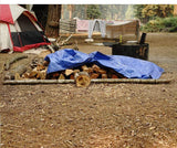 Grizzly Tarps by B-Air 10' x 14' Large Multi-Purpose Waterproof Heavy Duty Poly Tarp with Grommets Every 36", 8x8 Weave, 5 Mil Thick, for Home, Boats, Cars, Camping, Protective Cover, Blue
