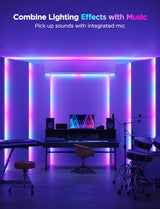 Govee RGBIC LED Strip Lights 16.4ft with Covers, Smart LED Lights for Bedroom Work with Alexa and Google Assistant, LED Diffuser Channel with Srtip Lights, Skirting Lines, Studio, Cabinet