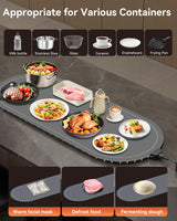 Warming Mat for Food Extra Large, 36"x15" Food Warming Mat with Heat Insulation Pad, Silicone Heating Mat for Food, Rollable & Portable, Food Warmers for Parties Buffet,Gatherings,Everyday Use