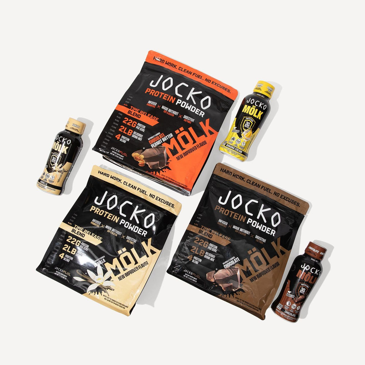 Jocko Mölk 30g Grass Fed Protein Shakes – No Added Sugar Protein Drinks KETO Friendly - Ready to Drink 12 FL Oz (Pack of 12) Chocolate