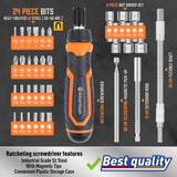 Amartisan 34-Piece Multi-bit Screwdriver Set Tool All in One, Portable Multi-Purpose Screwdriver