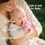hahaland Baby Toys 6-12 Months, Surprise Barn Farm Animals with Sounds Word