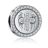 925 Sterling Silver Charms Fit Pandora Charms Bracelet God Has You In His Arms I Have You In My Heart Fit Wife Mother's Day Christmas Birthday Gift