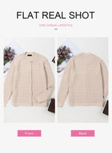 Dokotoo Ladies Knit Winter Cardigans for Women Long Sleeve Open Front Button Down Jackets Christmas Tops for Women 2025,Smoke Gray Medium