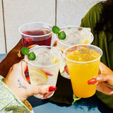 SIUQ 300 Pack 12 oz Plastic Cups, Clear Disposable Drinking Water Cups for Cold Beverages, Ideal for Party, Picnic, BBQ, Wedding, Travel, Halloween, Christmas, Events