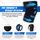 Nvorliy Knee Brace for Women Plus Size for Knee Pain (XL-8XL) - Extra Large Knee Brace with Side Stabilizers for Arthritis, Meniscus Tear, Knee Pain Relief, ACL, LCL, MCL (7XL/8XL, Black)