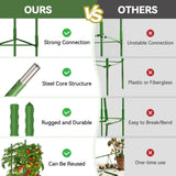 Halatool 8 Pack Tomato Cages for Garden, Up to 48in (4FT) Trellis