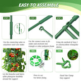 6 Pack Tomato Cage for Garden & Pots, Rust-Resistant Metal Plant Support