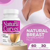 Natural Breast Enhancement Pills for Women & Men – Vegan Herbal Supplement for Fuller, Firmer, Perkier Breasts – Fast-Acting Bust Enhancer with Saw Palmetto – 60 Plant-Based Capsules