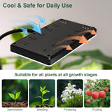 LBW Grow Light for Indoor Plants, Quad-Head Standing Plant Light, Full Spectrum, Wide Coverage, 63” Adjustable Height, Plug & Play