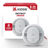 Kidde Smoke Detector, Hardwired with 10-Year Battery Backup, Interconnectable, LED Status Lights, 85 dB Alarm, 5-inches, 20SA10, 1 Pack