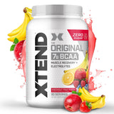 XTEND Original BCAA Powder Knockout Fruit Punch | Sugar Free Post Workout Muscle Recovery Drink with Amino Acids | 7g BCAAs for Men & Women | 90 Servings