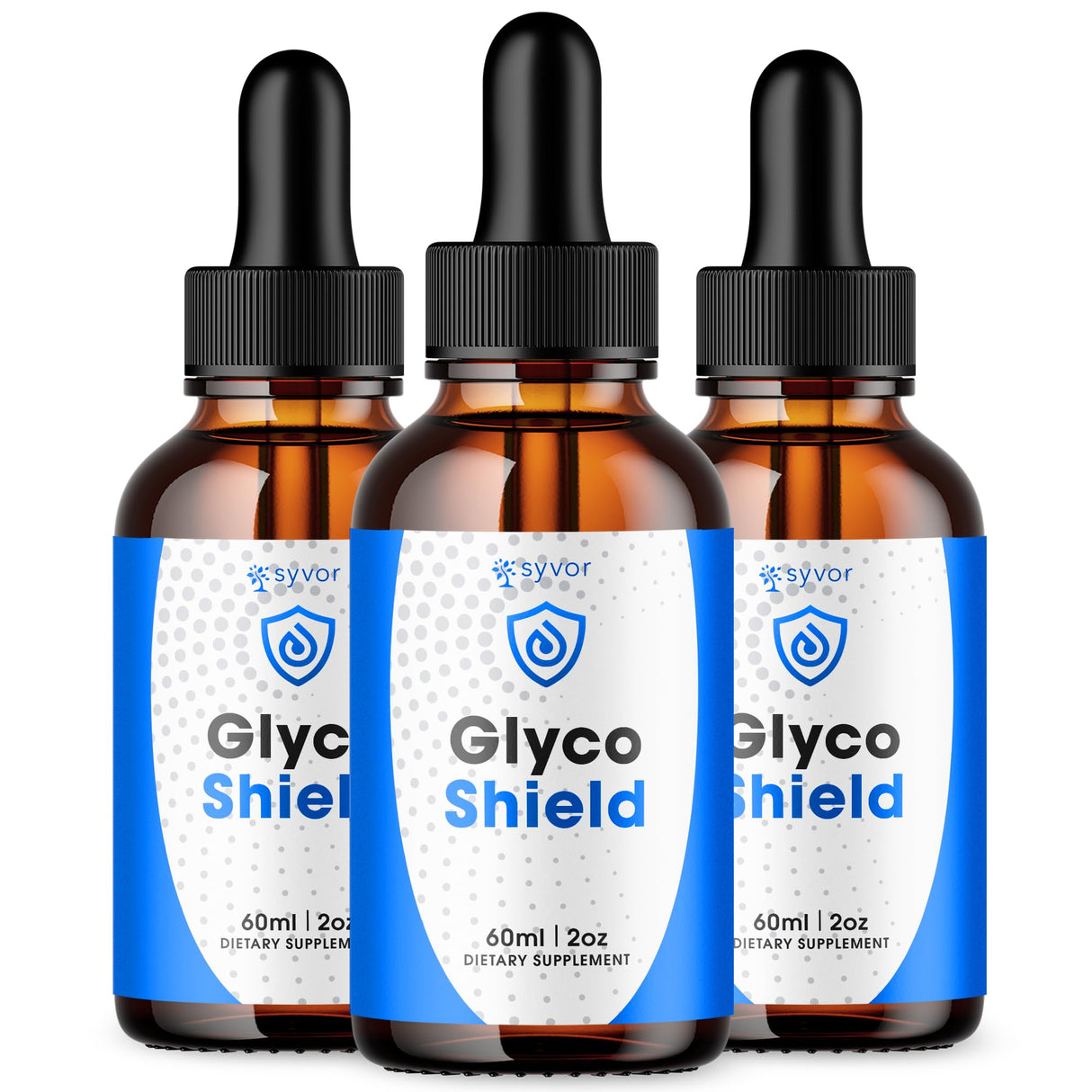 (3 Pack) Glyco Shield Drops, Official Glyco Shield Blood Support Drops With All Natural Ingredients, GlycoShield Maximum Strength Liquid Supplement Supporting Health & Wellness Naturally (90 Servings)