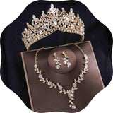 Kamirola Tiaras and Crowns for Women,3-pack Tiaras Earrings Necklace