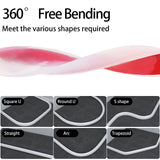 New Collapsible Shower Threshold Water Dam, Self Adhesive Silicone Waterproof Barrier Bathroom and Kitchen Water Strip Dam Shower Guard for Dry And Wet Separation Caulk Seal Strip Edge Trim(TM)