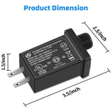 [4Pack] Replacement Yard Inflatable Adapter - 1.5A Transformer US Plug for Halloween Christmas Thanksgiving Inflatables, Class 2 Power Supply 120vac 60hz for LED Light