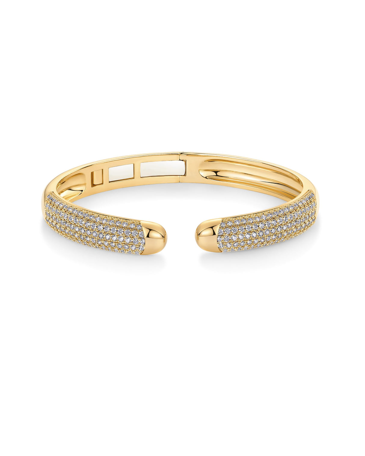 PAVOI Cuff Bracelet Set, 14K Gold Plated, Yellow Gold