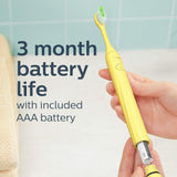 Philips Sonicare Battery Toothbrush, Mango Yellow, HY1100/02