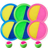 Weehoey Beach Games - Kids Toys - Outdoor Games for Kids, Toss and Catch Ball Set with 6 Paddles 3 Balls, Toys for 3 4 5 6 7 8+ Year Old Boys Girls Christmas Birthday Gifts