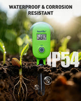 RAINPOINT Smart Soil Moisture Meter for Plants, Soil Hygrometer Sensor, Real-time Monitor Humidity Tester for Gardening, Farming, Indoor and Outdoor Plants Care, HWG023/HWG040 WiFi Hub Needed (Green)