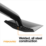 Fiskars 47" Spade Garden Shovel, Steel Flat Spade with Ergonomic D-Handle, Sharp Blade Square Shovel for Lawn Edging, Digging, Heavy Duty Yard Tool, Easy Cuts in Grass and Turf