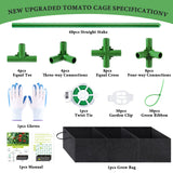 POILKMNI Tomato Cage 51×17×49 Inch with 46 Gallon Grow Bag