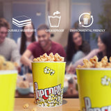 32 Oz Popcorn Buckets 50 Pack Retro Style Disposable Popcorn Box Grease Resistant Small Popcorn Holer for Home Movie Night Birthday Christmas Concession Stands Popcorn Bars