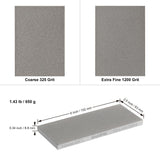 SHARPAL 156N Double-sided Diamond Sharpening Stone Whetstone Knife Sharpener | Coarse 325 / Extra Fine 1200 Grit | Storage Case with NonSlip Base & Angle Guide (6 in. x 2.5 in.) Mothers Day Gifts