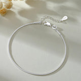 TOPCRED 925 Sterling Silver Bracelet - Snake Chain Bracelet Delicate Gift for Women Wife, Size: 7 Inches