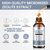 Zeolite Drops for Adults and Kids – 99%+ Pure Natural Zeolite clinoptilolite, with Vitamin B, Probiotic Blend, Vegan, Non-GMO - Supports Immune Health, Supplement Energy and Attention - 2 Fl Oz