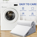 Sasttie Wedge Pillow Set for After Surgery, Adjustable Orthopedic Bed Wedge Pillow Set for After Surgery, Sleeping, Acid Reflux, Back Pain, and Recovery, Dark Grey & White