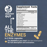 Healthy Gut HoloZyme Max Strength Digestive Enzymes | Prevents Bloating, Gas, & Indigestion w/Protease, Amylase, Lipase, Lactase, and More | 90 Servings