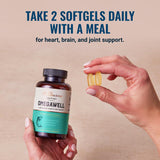 Live Conscious OmegaWell Omega 3 Fish Oil - 2000mg Capsules: Heart, Brain, & Joint Support - 800 mg EPA 600 mg DHA - Sustainably Sourced - Softgels - 30 Day Supply