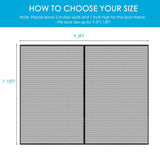 Aurelio TECH Magnetic Garage Door Screen for 1 Car 9x7 ft Single Garage Door Mesh Screen Curtain Cover Kit with Hook and Loop, Black (GSD-0009-07)