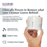 NassifMD Detox Pads Facial Radiance Pads, Glycolic Acid Pads, Face Exfoliating Pads Salicylic Acid Wipes, Facial Scrub Pads, BHA AHA Pads, Resurfacing Pads for Face (60 Count)