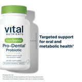 Hyperbiotics Vital Nutrients Pro Dental Probiotic | Clinically Studied BLIS K12 and M18 | Oral Probiotics for Bad Breath treatment for adults | Oral Health for teeth and gums | 90 Mint Tablets