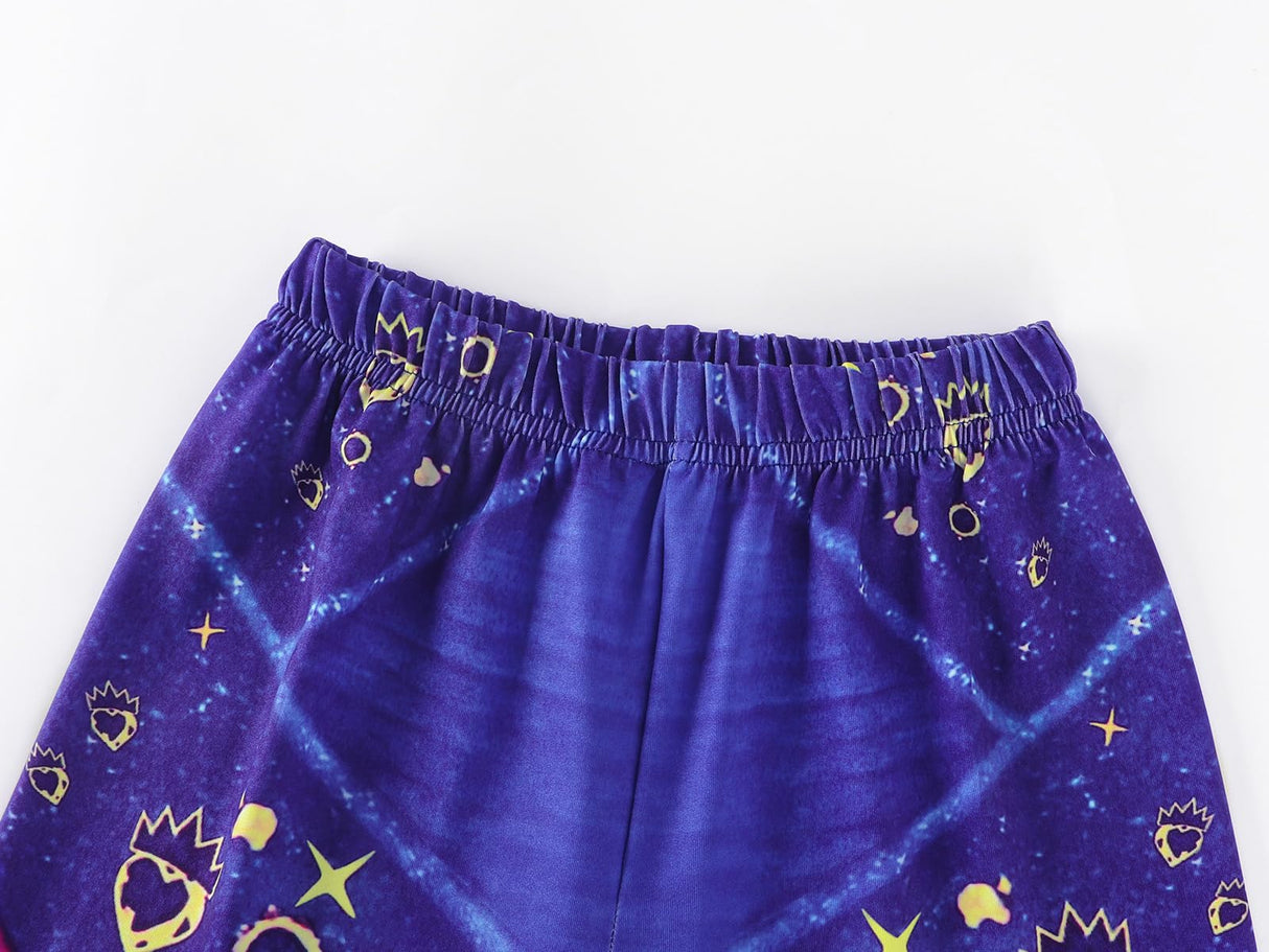 MetCuento Popular Musical Girls Cosplay Costume Sets with Wig Princess Role Playing Outfits Halloween Christmas Party size 9-10