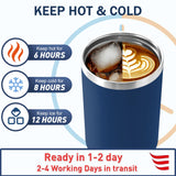 Elemtansy Personalized 40 Oz Tumbler with Handle and Straw, Custom Cup with Name & Birth Flower, Stainless Steel Travel Coffee Tumbler,Personalized Christmas Birthday Gifts for Women, Teen Girls