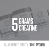RYSE Creatine Monohydrate Powder - Unflavored - Supports Men & Women Lean Muscle Growth, Strength, Power, and Endurance - Helps Reduce Fatigue and Improve Workout Recovery - 60 Servings