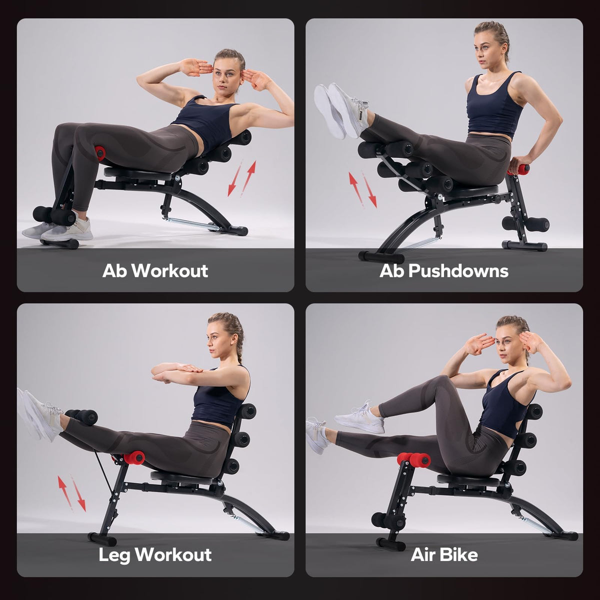 Merach Bench MERACH Ab Machine, Multi-Functional Adjustable Ab Trainer, Ab Workout ...