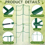 ComfyKit 2 Pack 32 Inch Stacking Tomato Ladders, V-Shape Garden Trellis