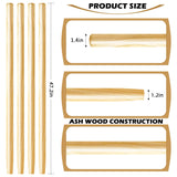 48" Wooden Shovel Handle Replacement for Garden